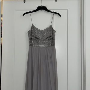 Adrianna Papell beaded babydoll gown